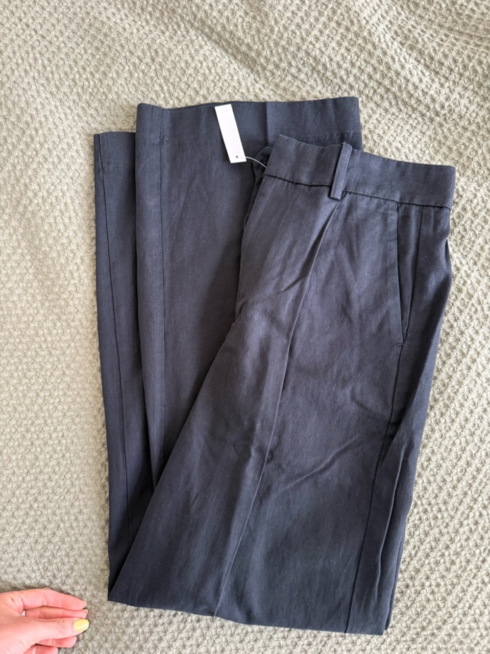NWT Madewell Black Slouchy Straight Pants - Picture 5 of 5